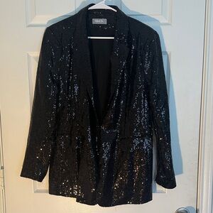 Blue b Chic Black Sequin Blazer (7)